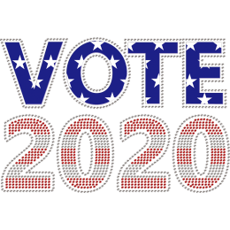 2020 American Presidential Election Rhinestone Heat Transfer